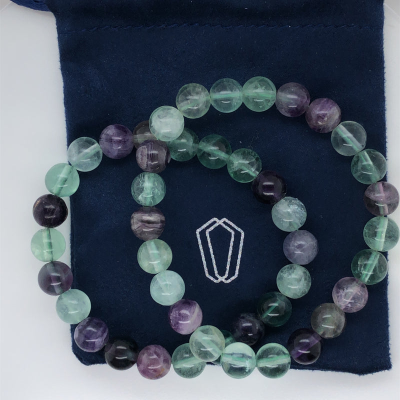 Fluorite Giving Bracelet Set 8mm