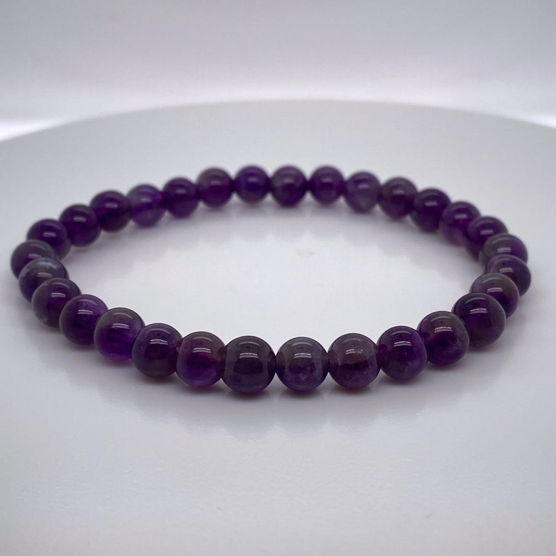 Amethyst Stretch Bracelet Medium