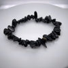 Obsidian Chips Stretch Bracelet