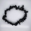 Obsidian Chips Stretch Bracelet