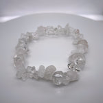 Crystal Quartz Chips Stretch Bracelet