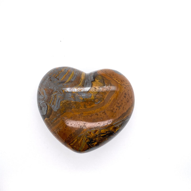 Tigers Eye Heart 1.5"