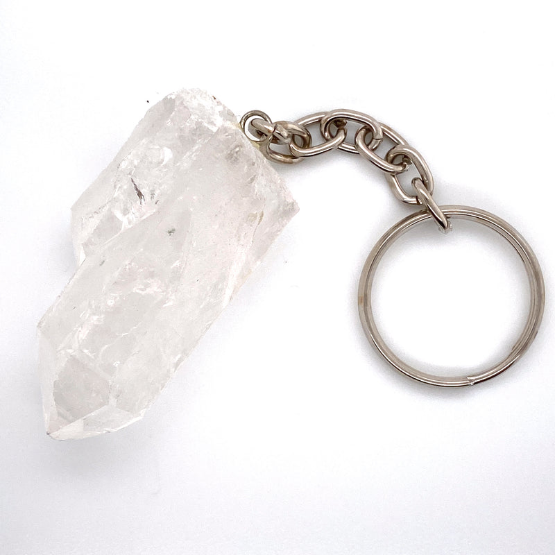 Crystal Quartz Keychain