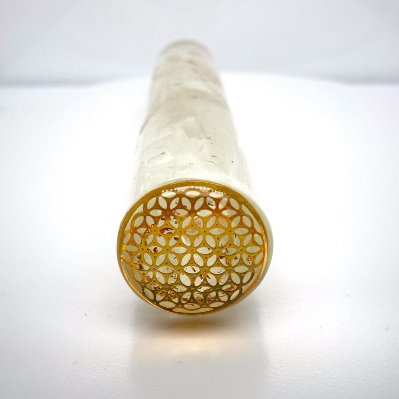 Selenite Massager Wand With Orgone Flower