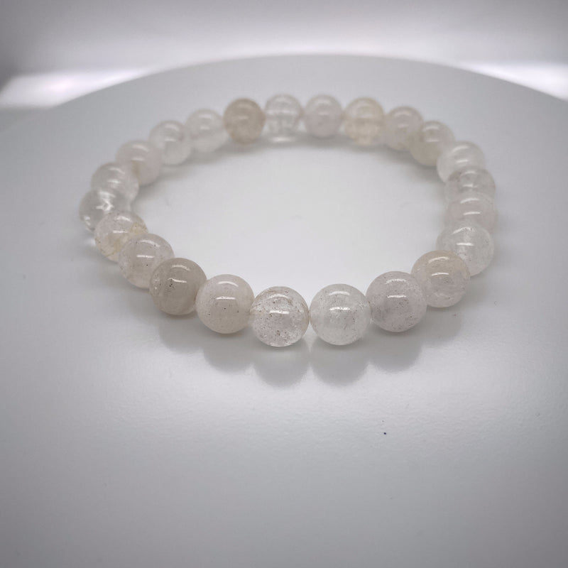 Crystal Quartz Stretch Bracelet 8mm