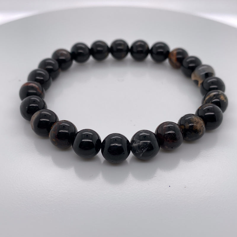 Black Tourmaline Stretch Bracelet 6mm