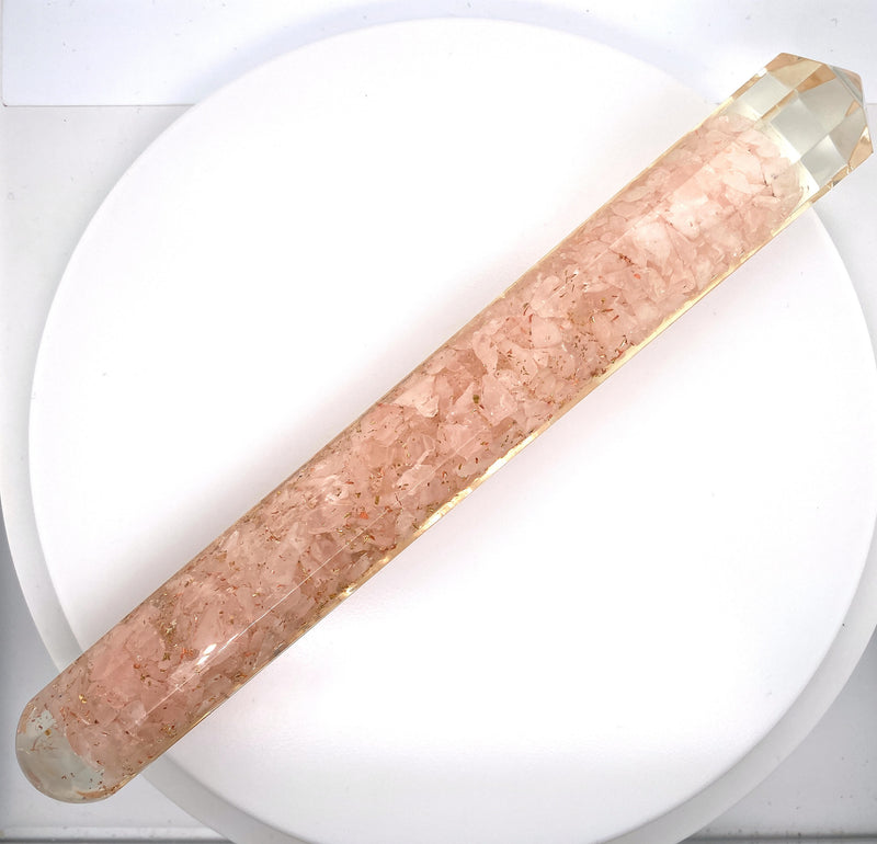 Rose Quartz Massage Wand 6.5"