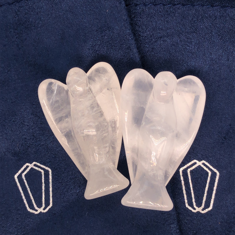 Crystal Quartz Giving Angel Set