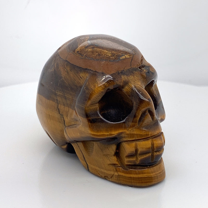 Tiger's Eye Skull 2"