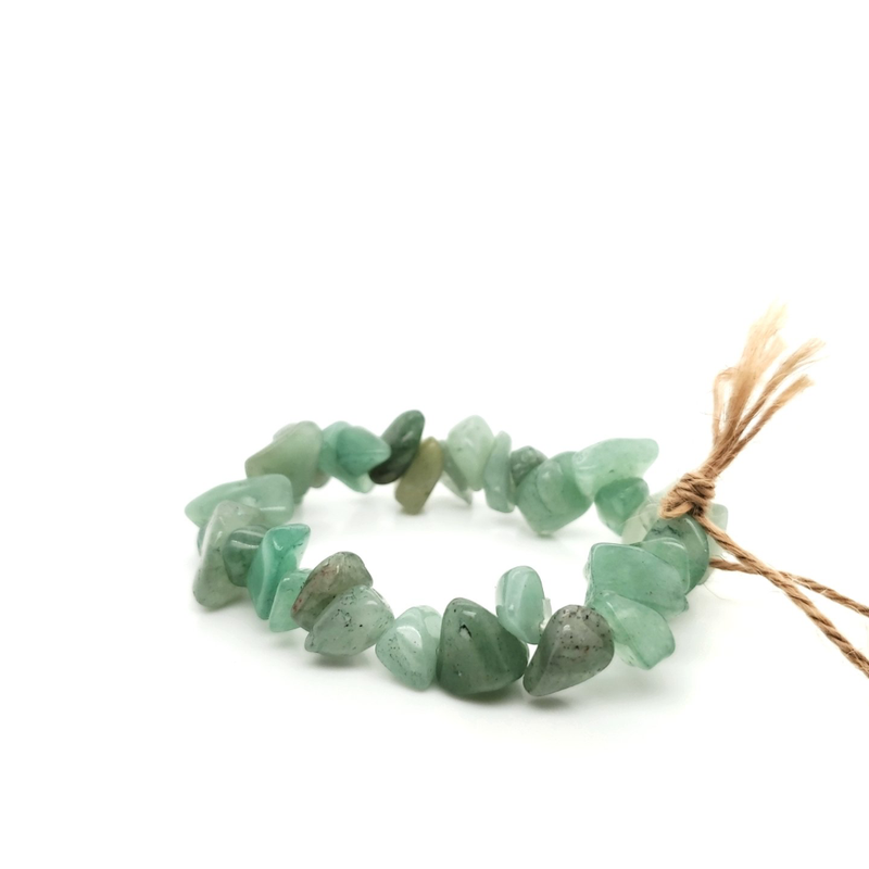 Aventurine Chips Stretch Bracelet Large