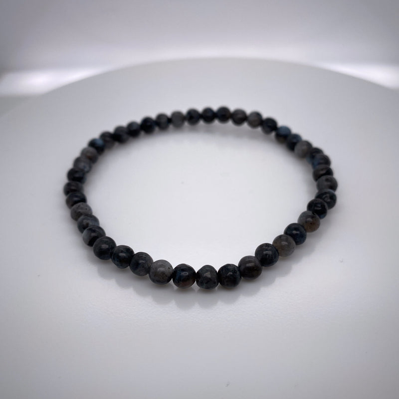 Black Labradorite Stretch Bracelet 4mm